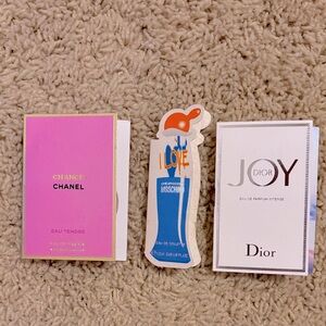 Bundle of 3 Samples for Women CHANEL• MOSCHINO • DIOR